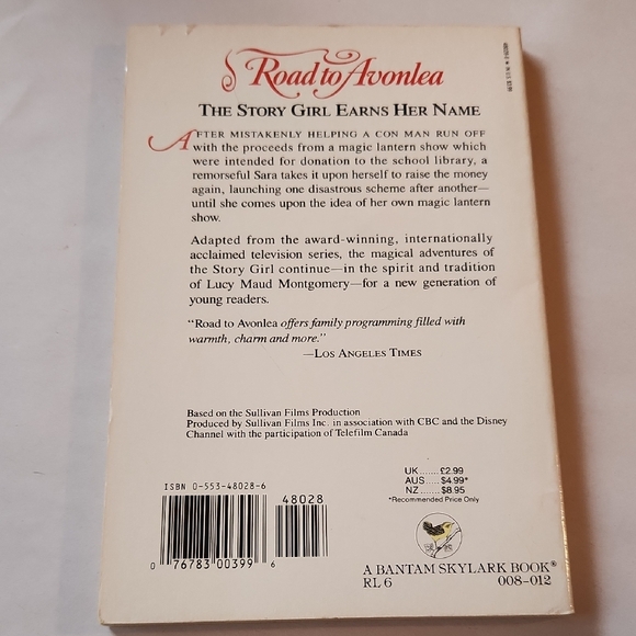 Road to Avonlea Book 2 - The Story Girl Earns Her Name - Picture 2 of 6